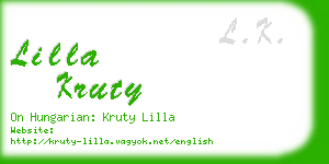 lilla kruty business card